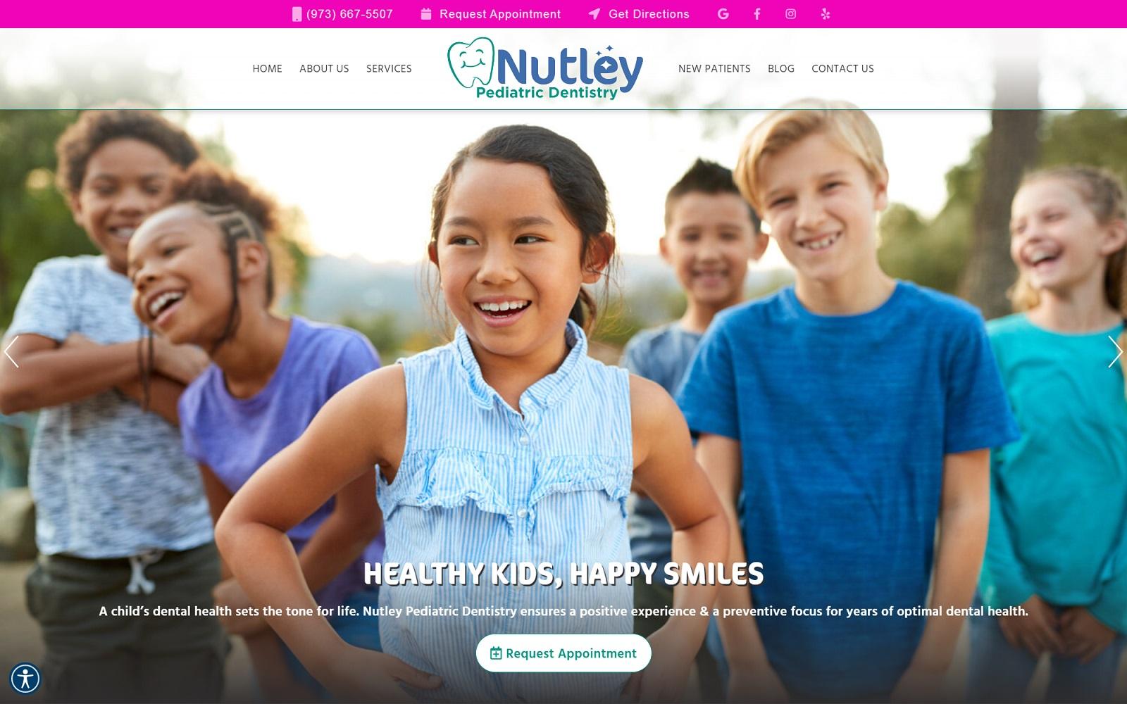 Nutley Pediatric Dentistry screenshot