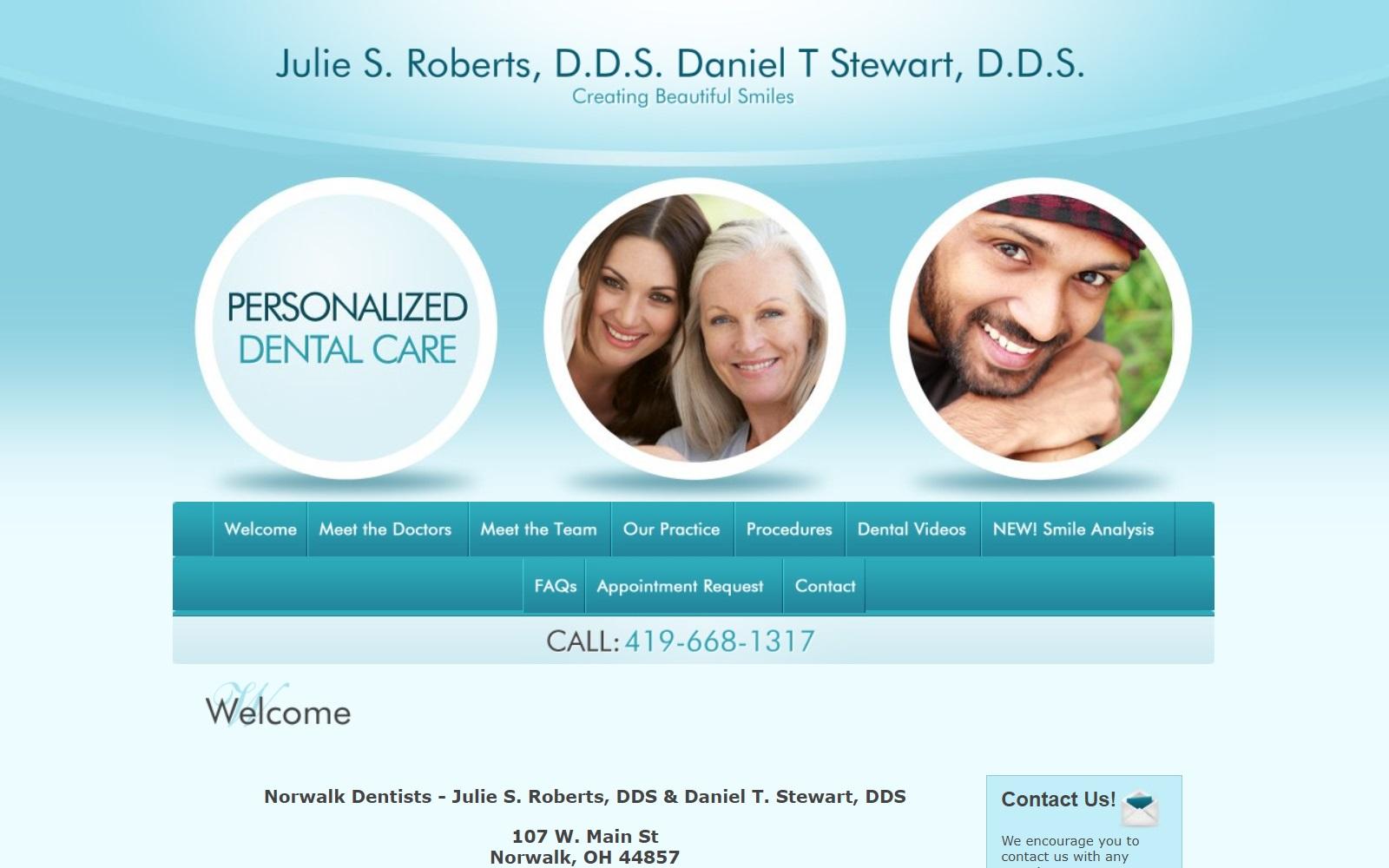Norwalk Ohio Dentist screenshot