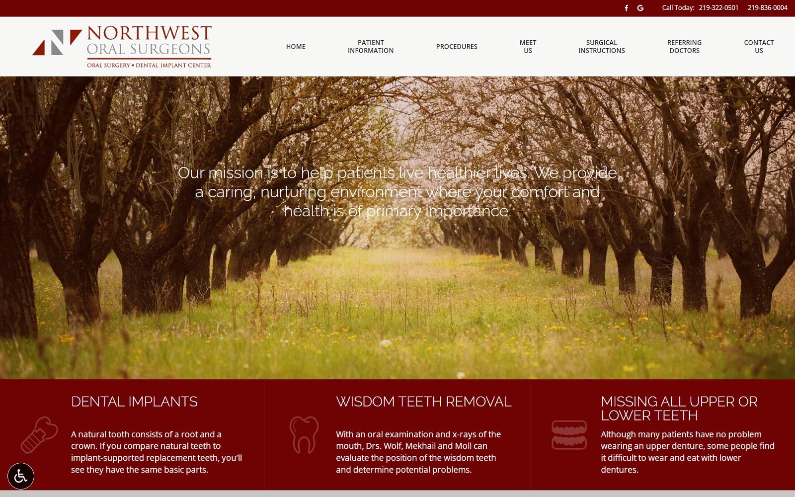 Northwest Oral Surgeons screenshot