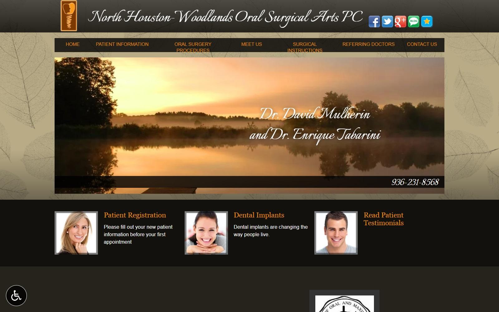 North Houston-Woodlands Oral Surgical Arts PC screenshot