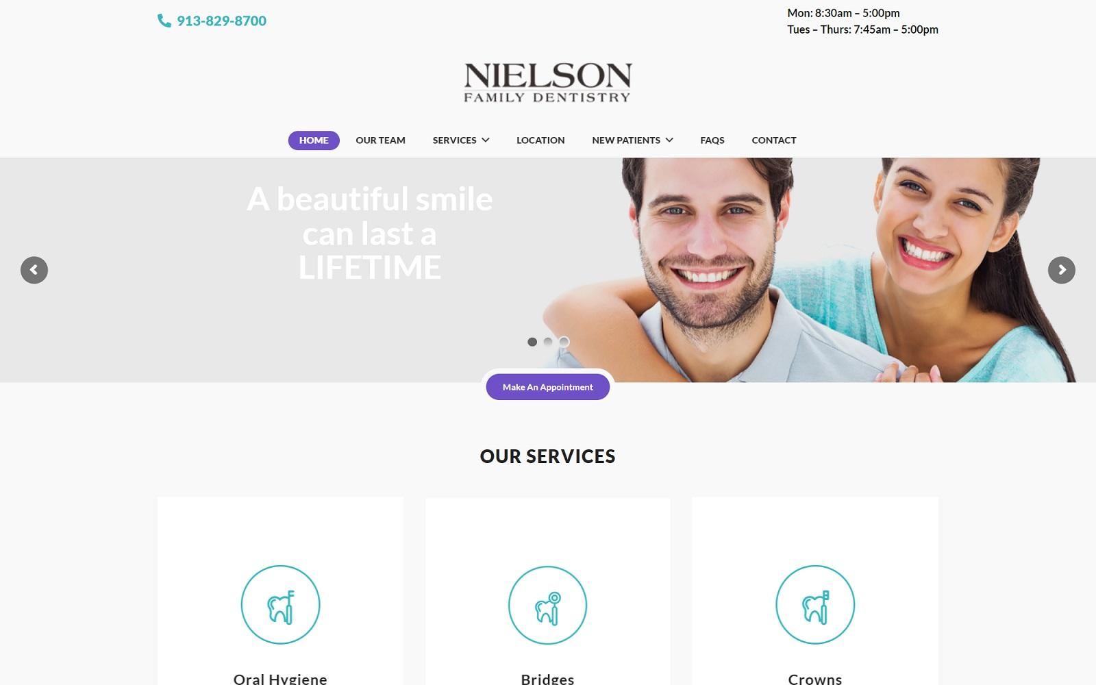 Nielson Family Dentistry screenshot