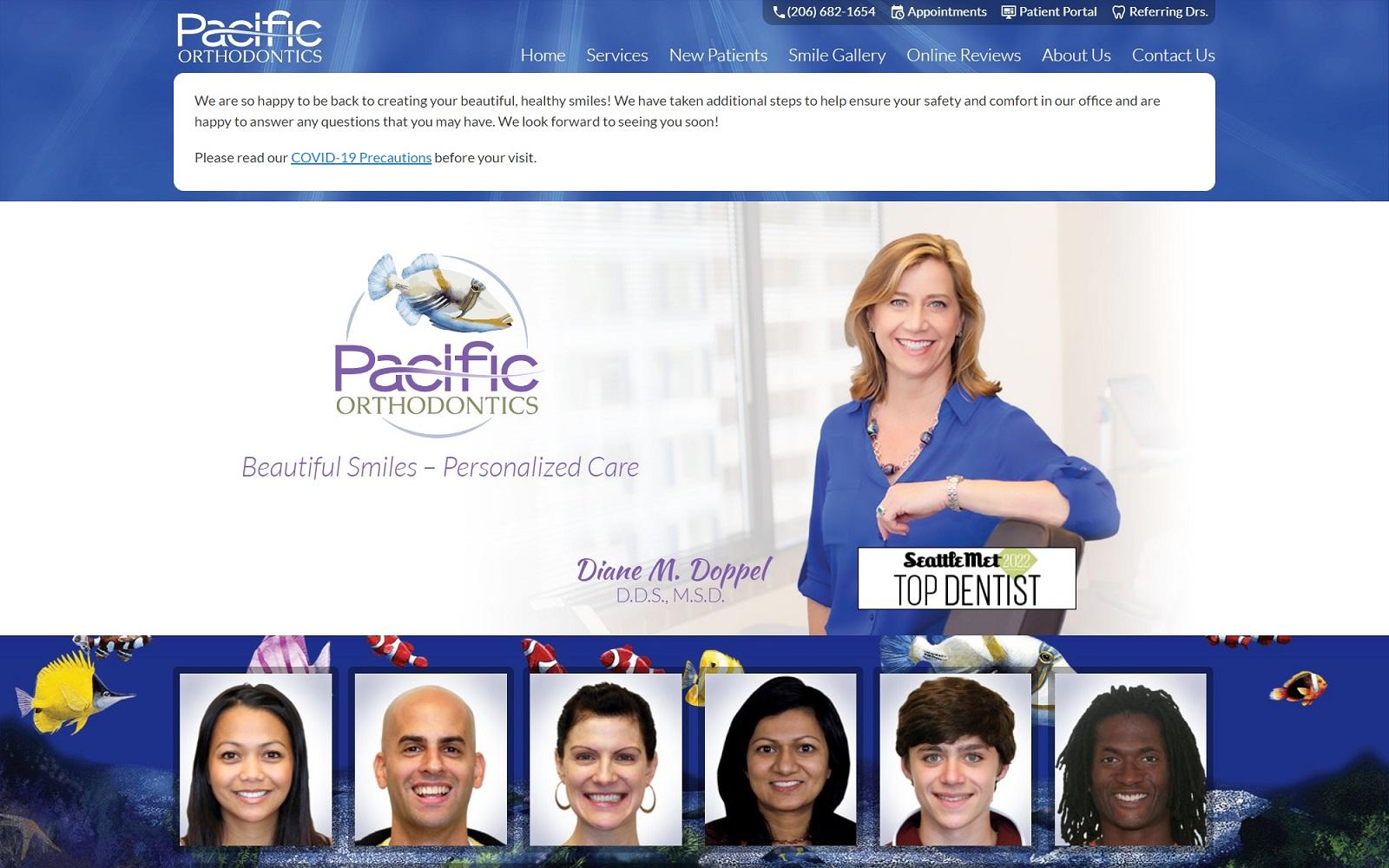 Pacific Orthodontics screenshot