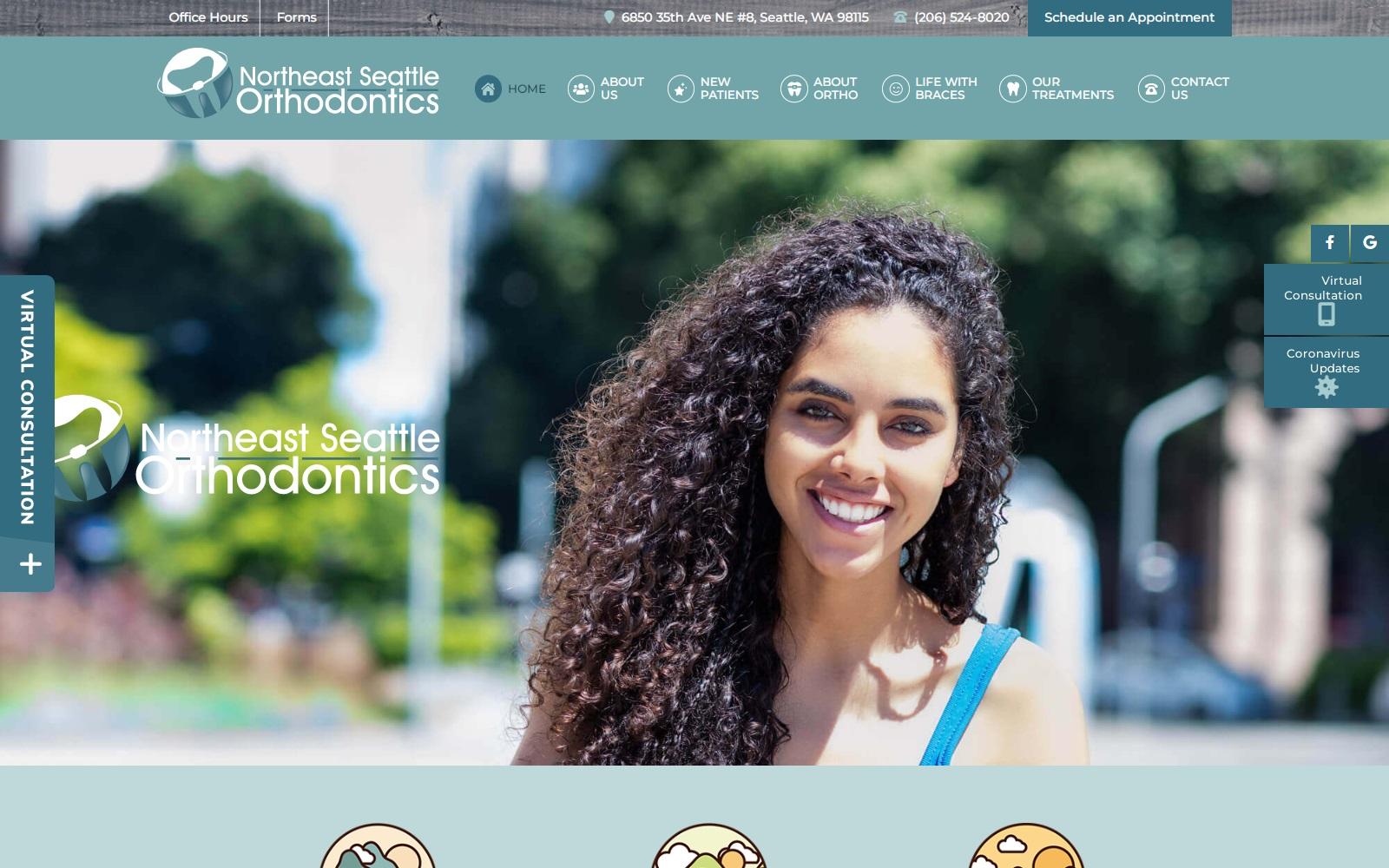 NE Seattle Orthodontics screenshot