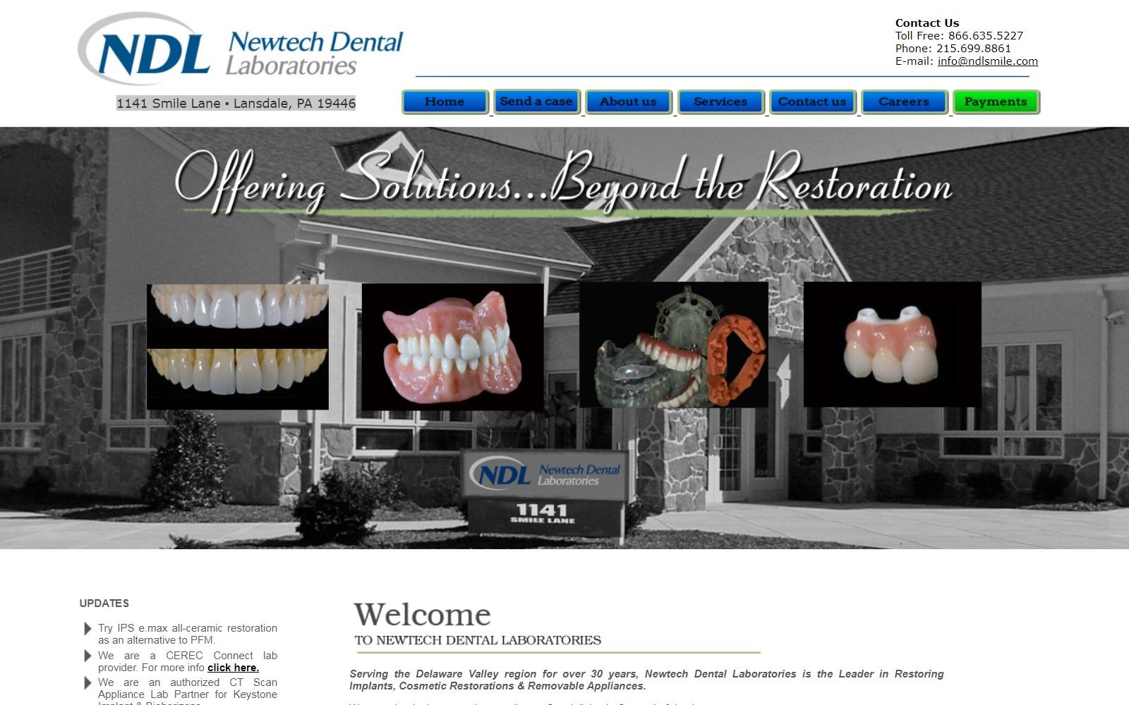 Newtech Dental Laboratories screenshot