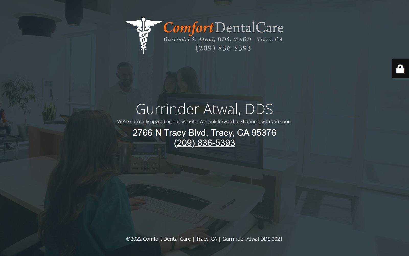 Comfort Dental Care (Tracy CA) G.S Atwal DDS FAGD screenshot