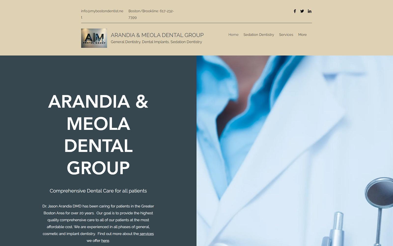 Arandia & Meola Dental Group screenshot