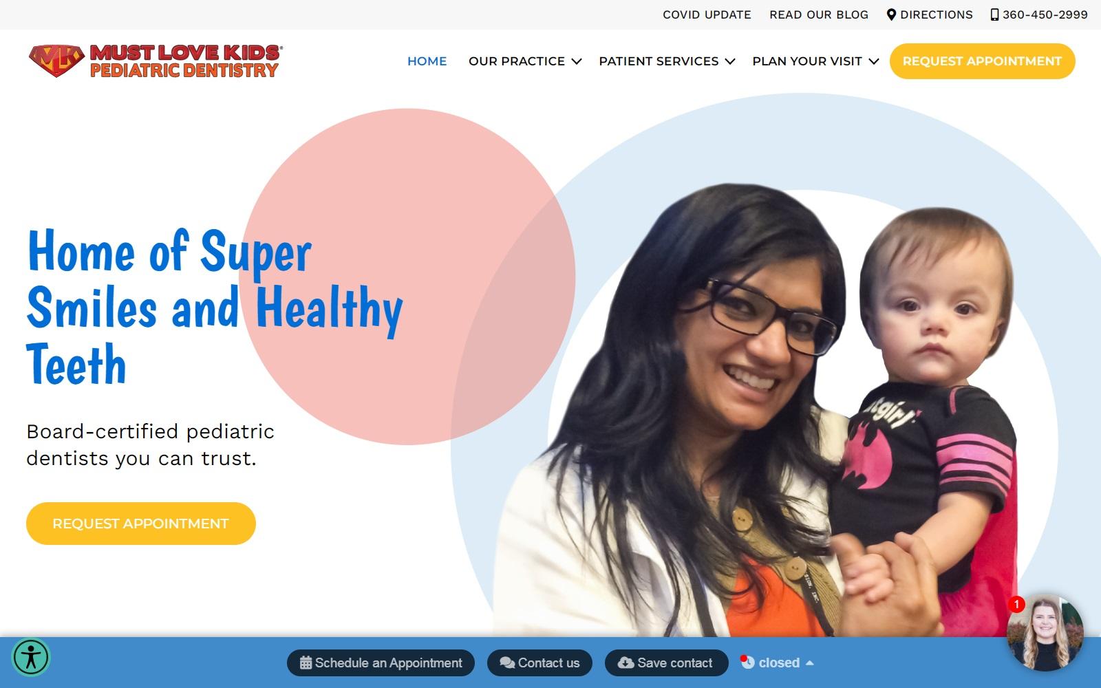 Must Love Kids Pediatric Dentistry screenshot