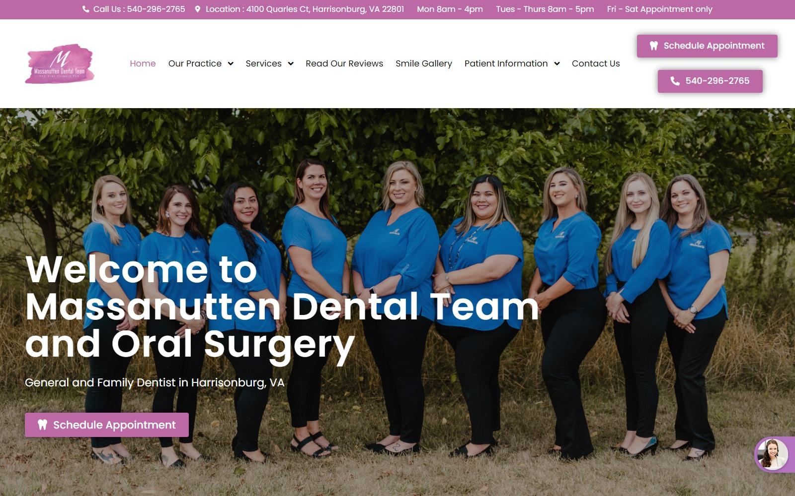 Massanutten Dental Team & Oral Surgery screenshot