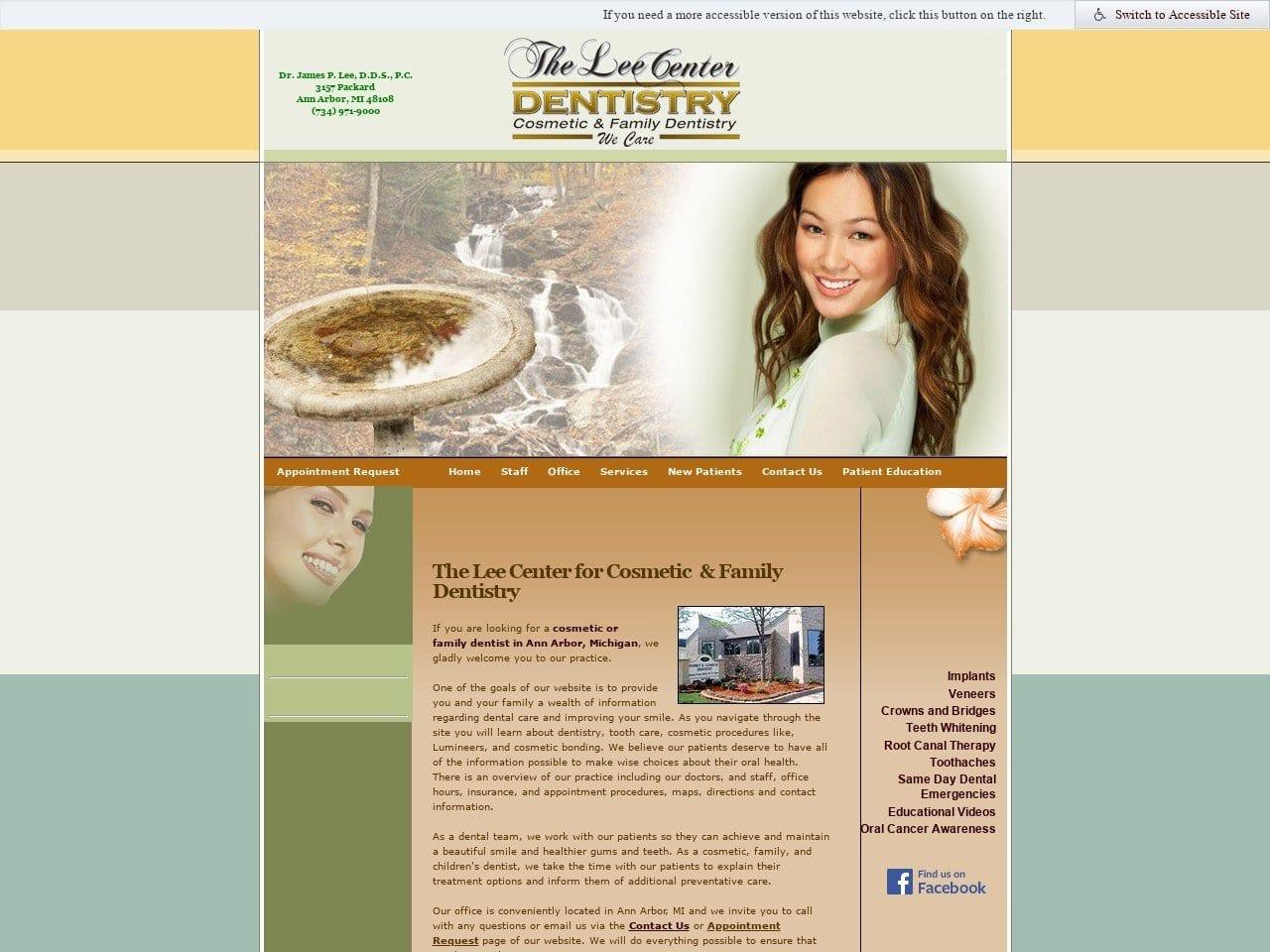 The Lee Center For Cosmetic Dentist screenshot