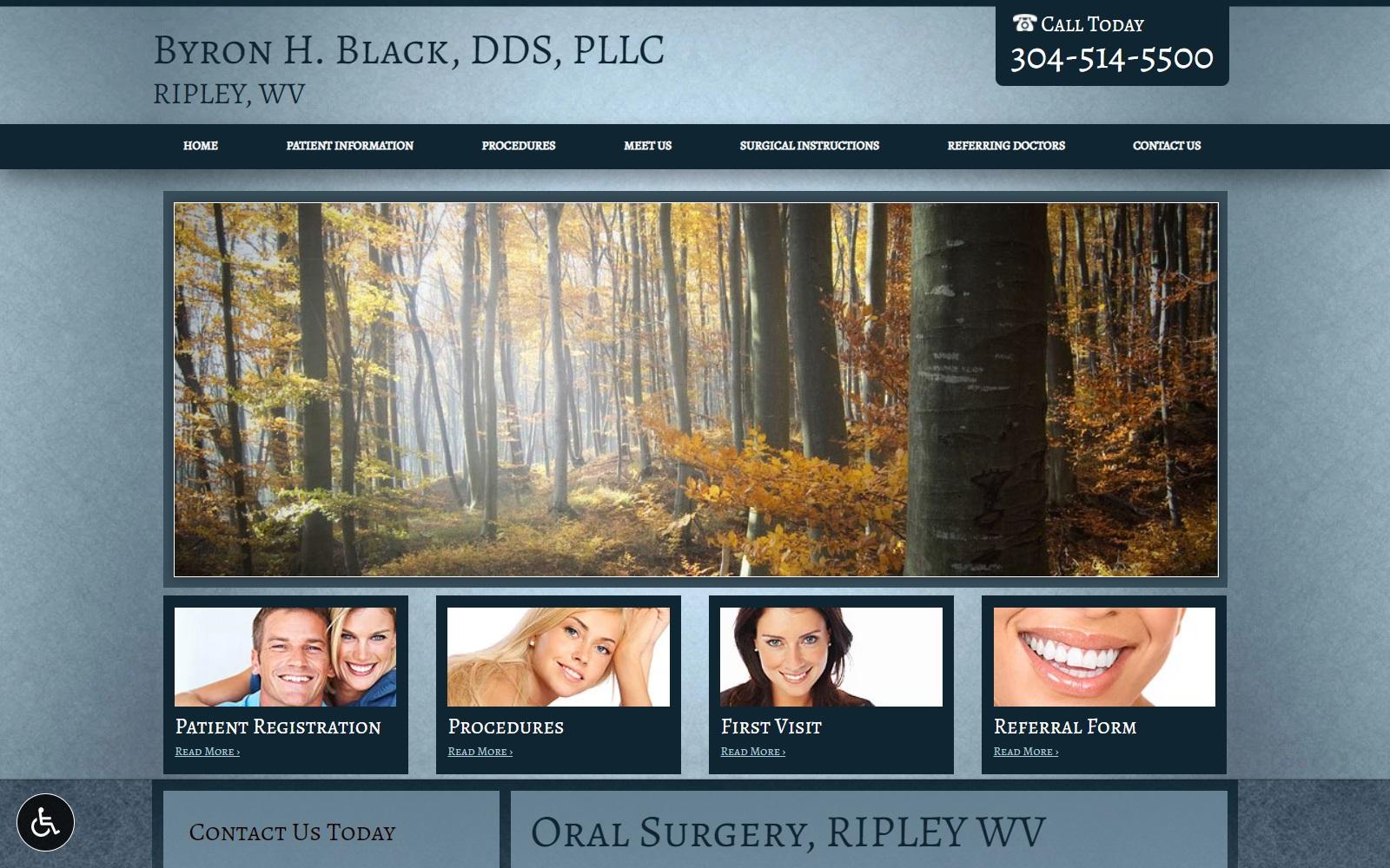 Dr. Byron Black DDS, PLLC screenshot
