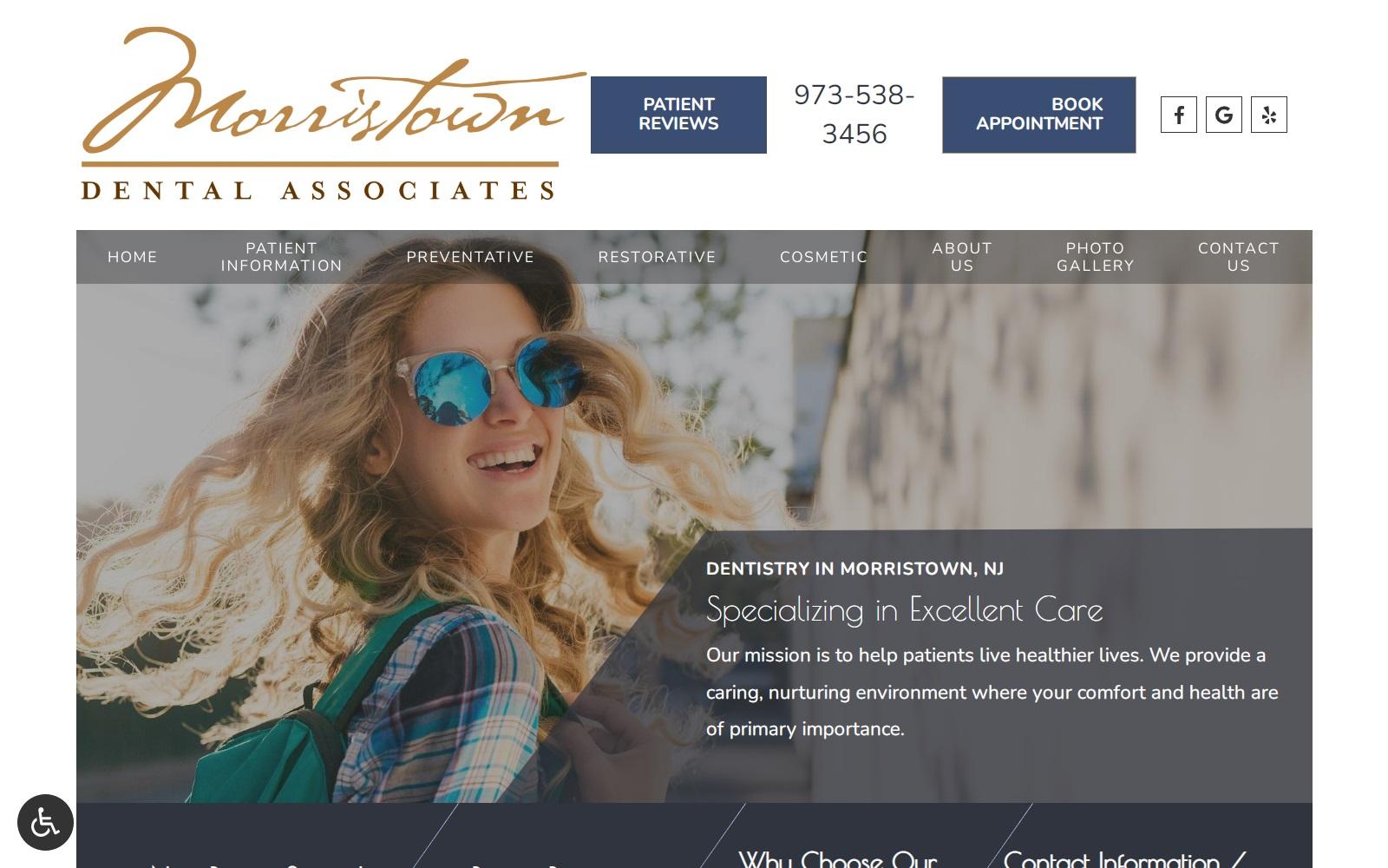 Morristown Dental Associates screenshot