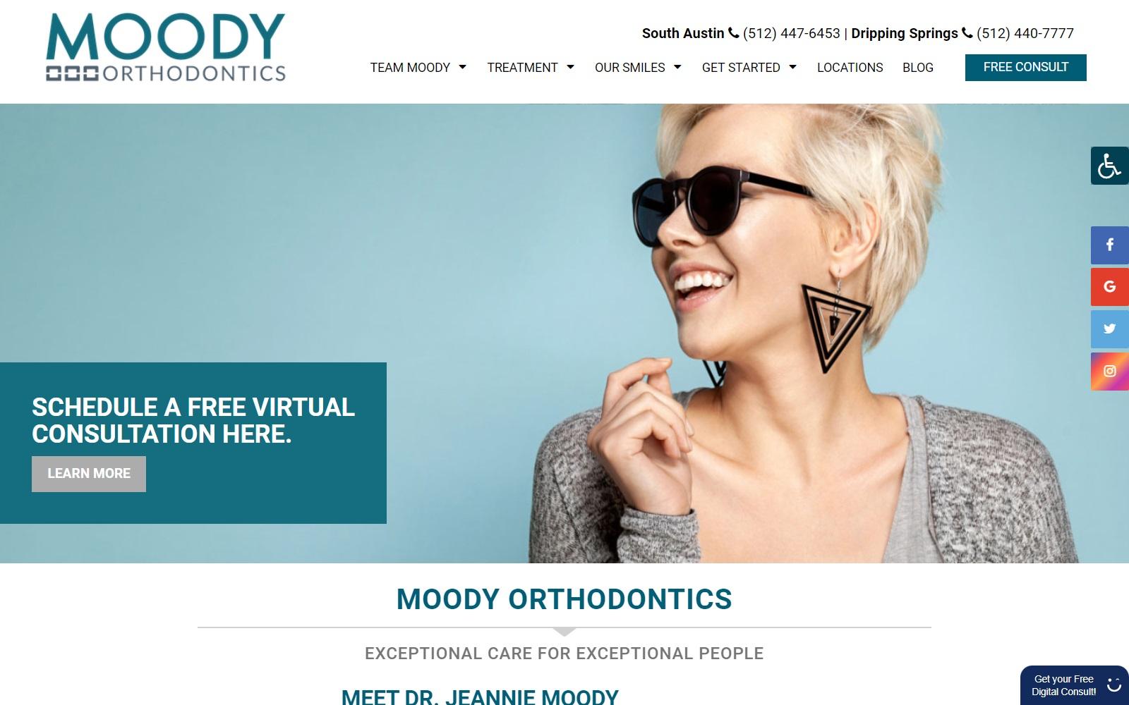 Moody Orthodontics screenshot