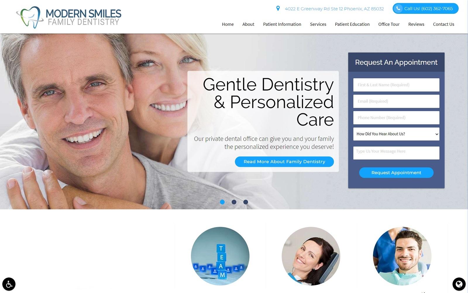 Modern Smiles Family Dentistry screenshot