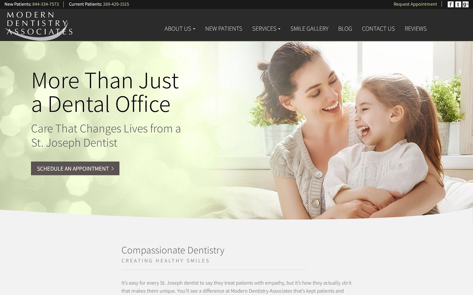 Modern Dentistry Associates screenshot
