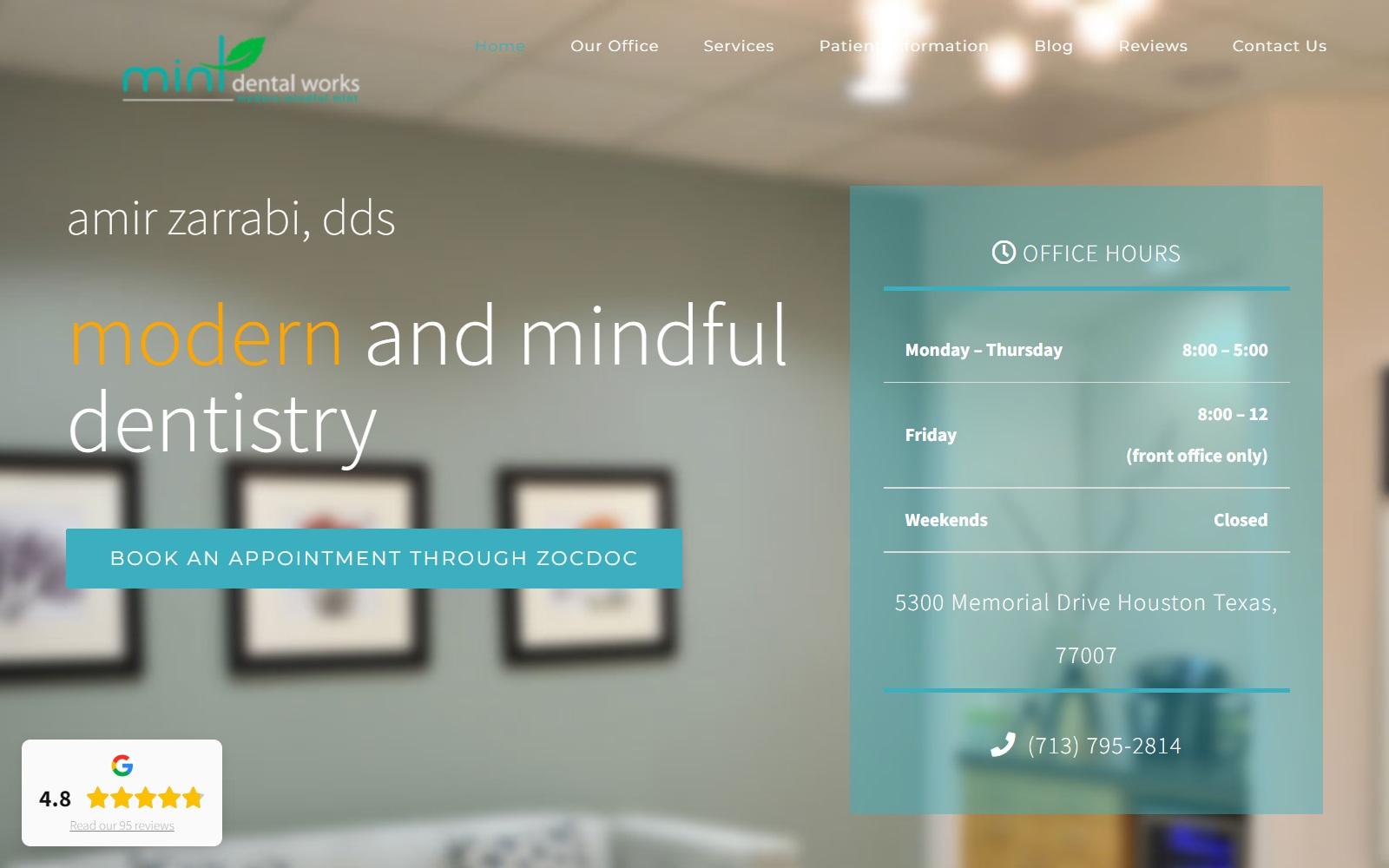 Mint Dental Works screenshot