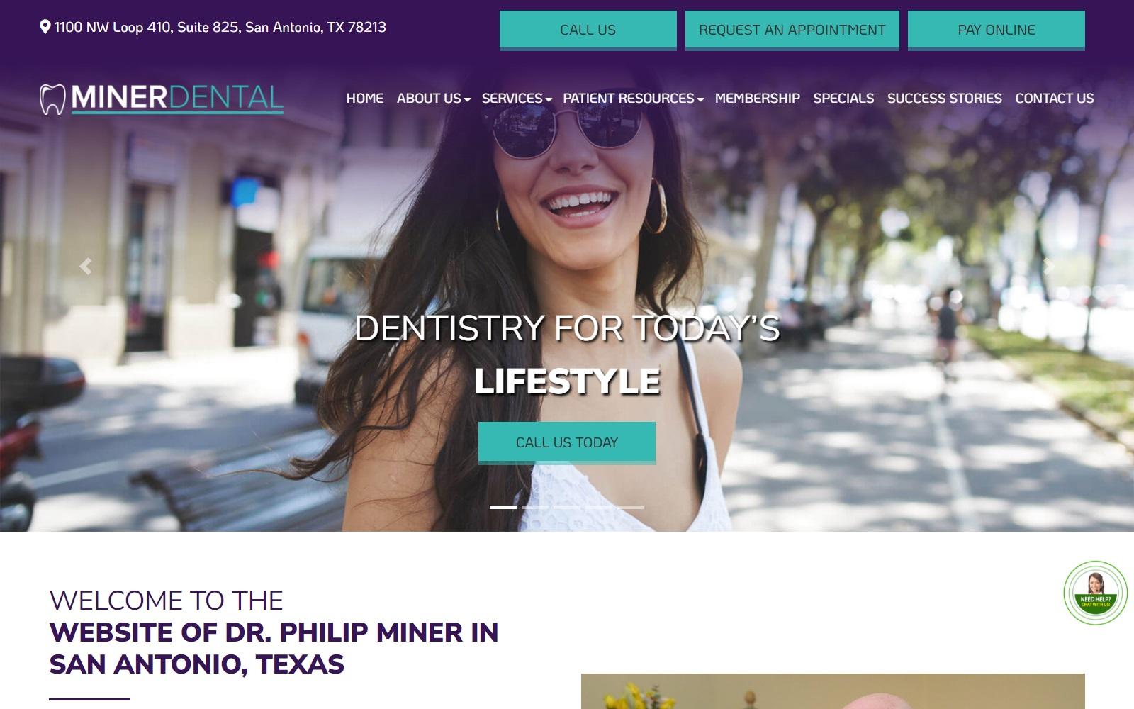 Philip B. Miner DDS screenshot