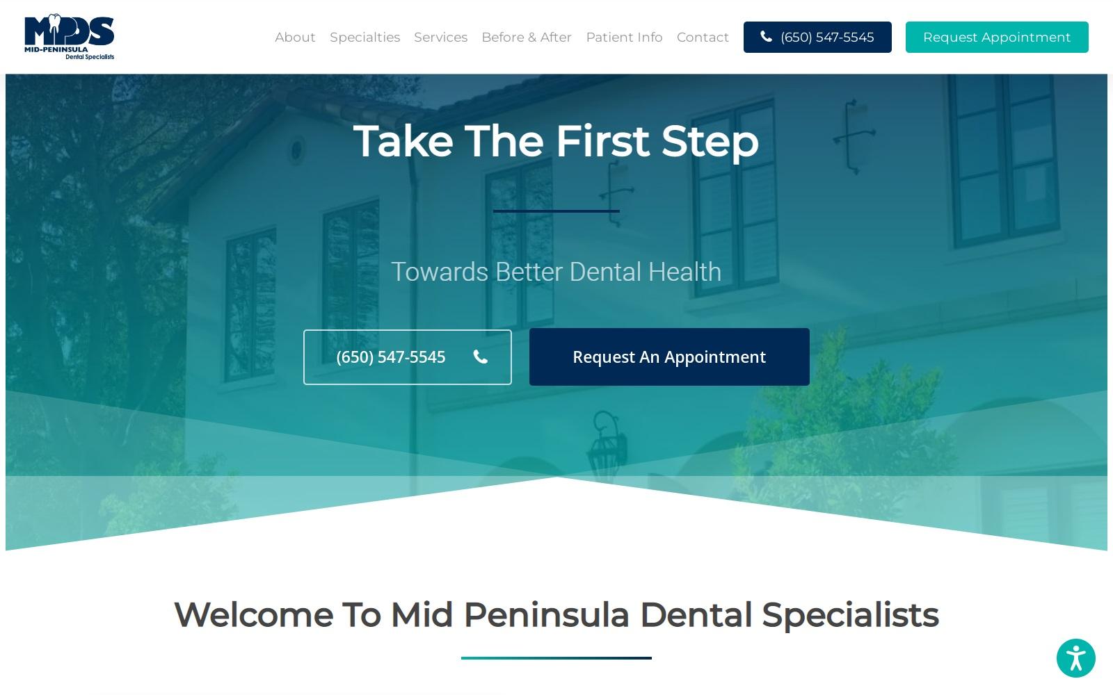Mid-Peninsula Dental Specialists screenshot