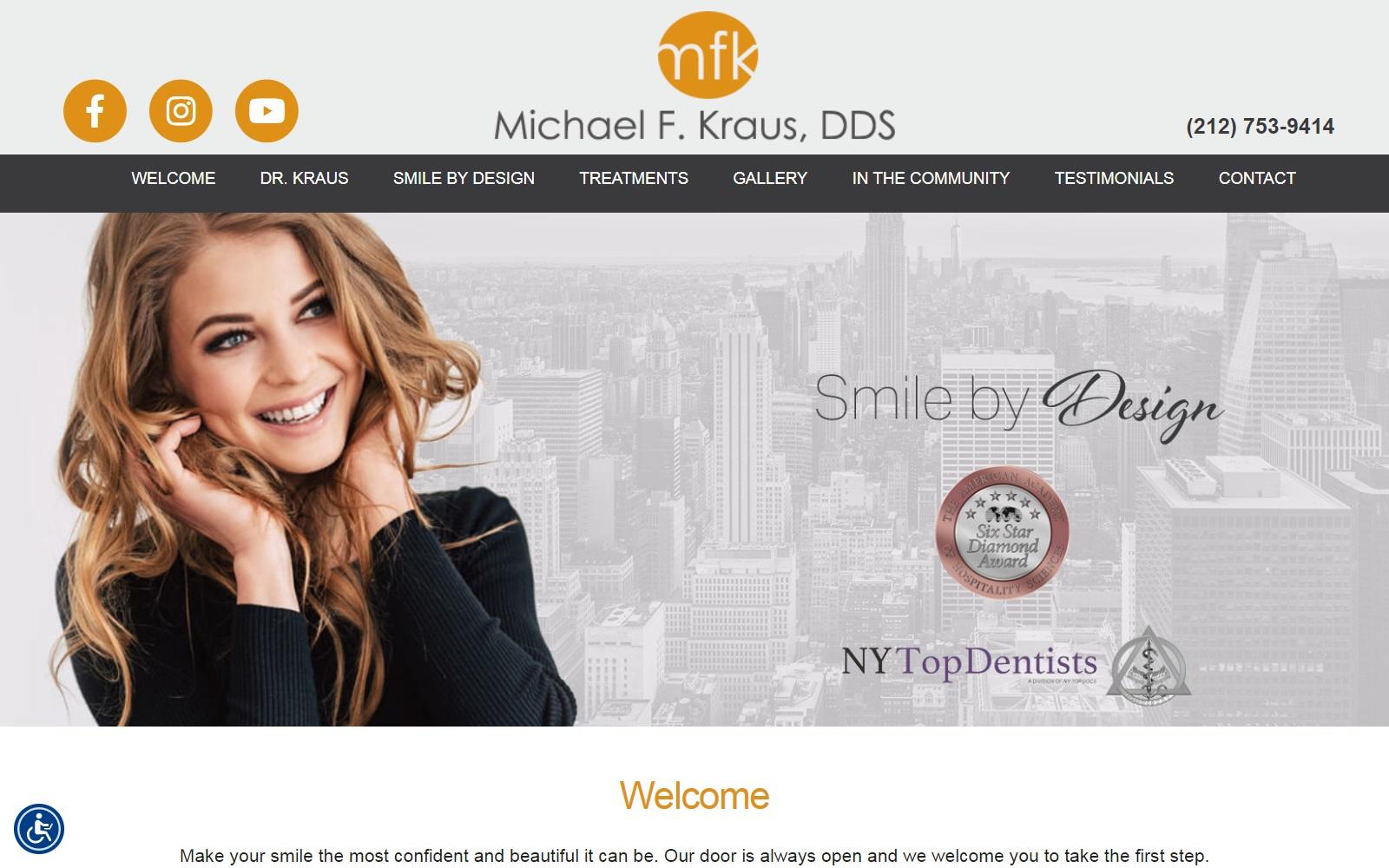 Michael F Kraus DDS screenshot