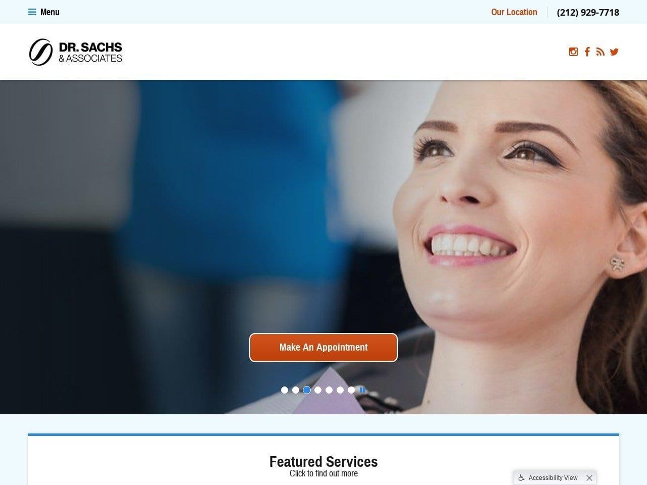 Dr. Joseph Sachs Dentist screenshot