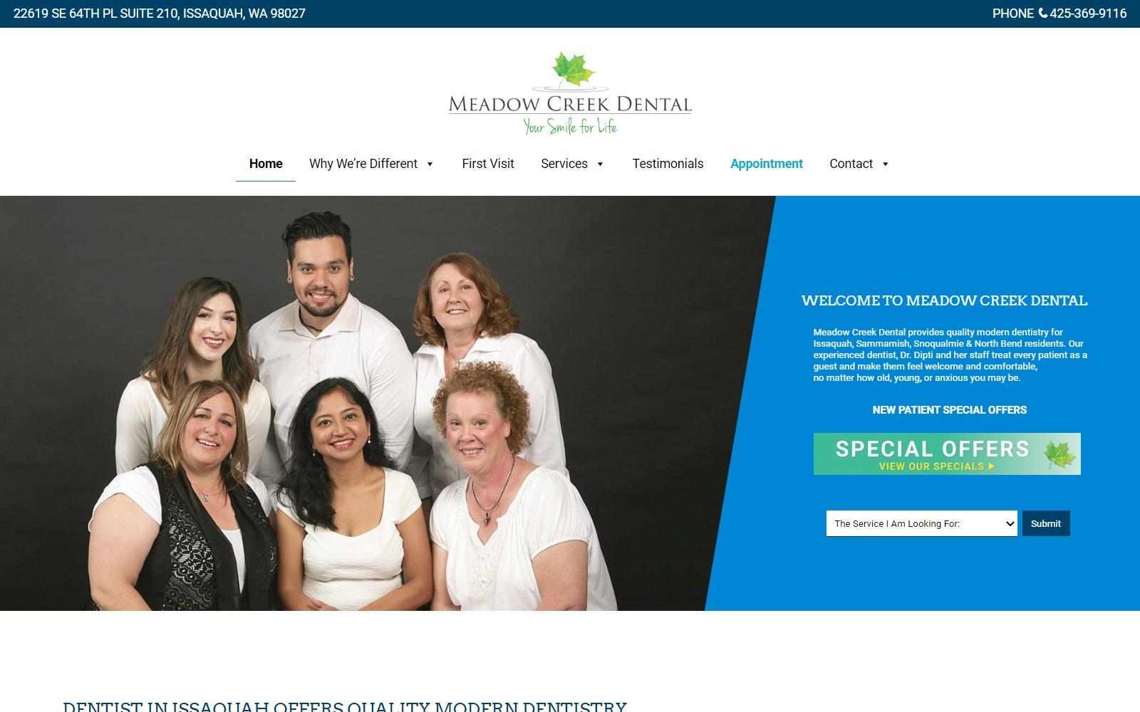 Meadow Creek Dental screenshot