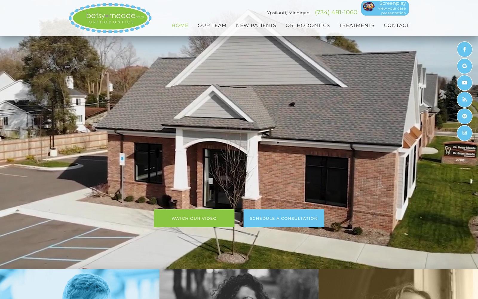 Betsy Meade Orthodontics screenshot