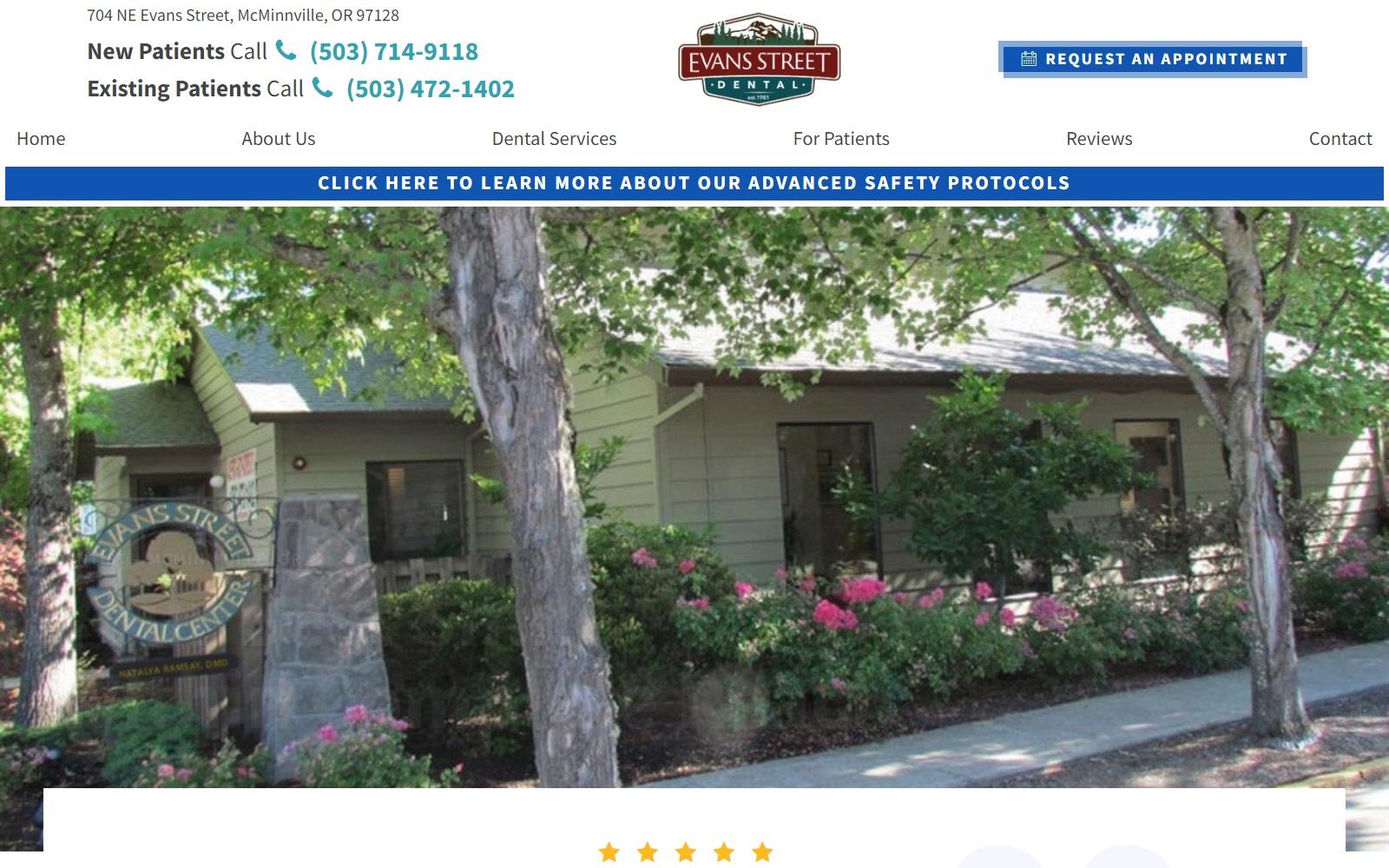 Evans Street Dental Center screenshot
