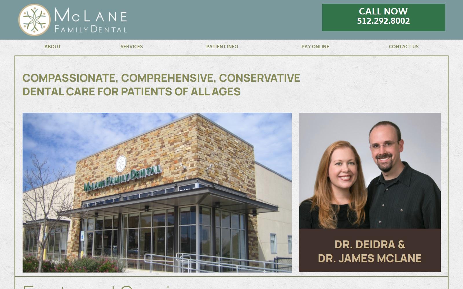 McLane Family Dental screenshot