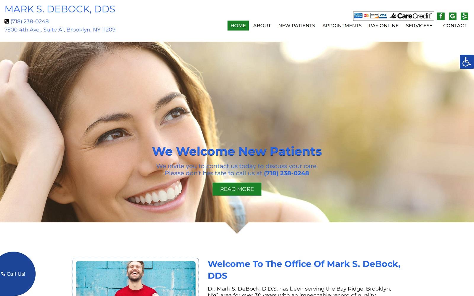 Mark S. DeBock, DDS screenshot