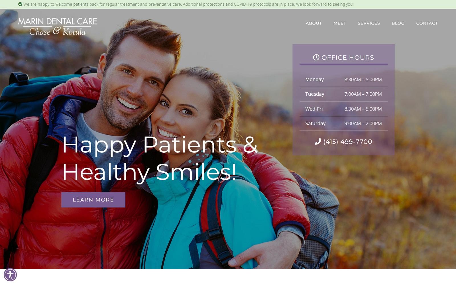 Marin Dental Care screenshot