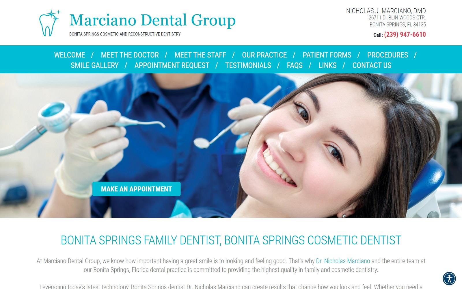 Marciano Dental Group screenshot