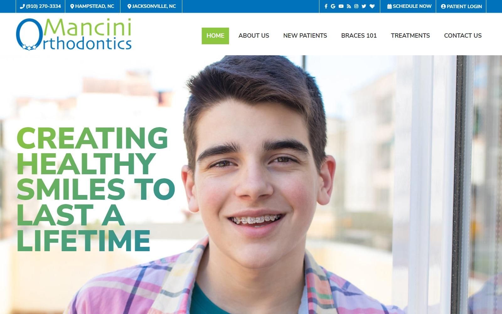 Mancini Orthodontics screenshot