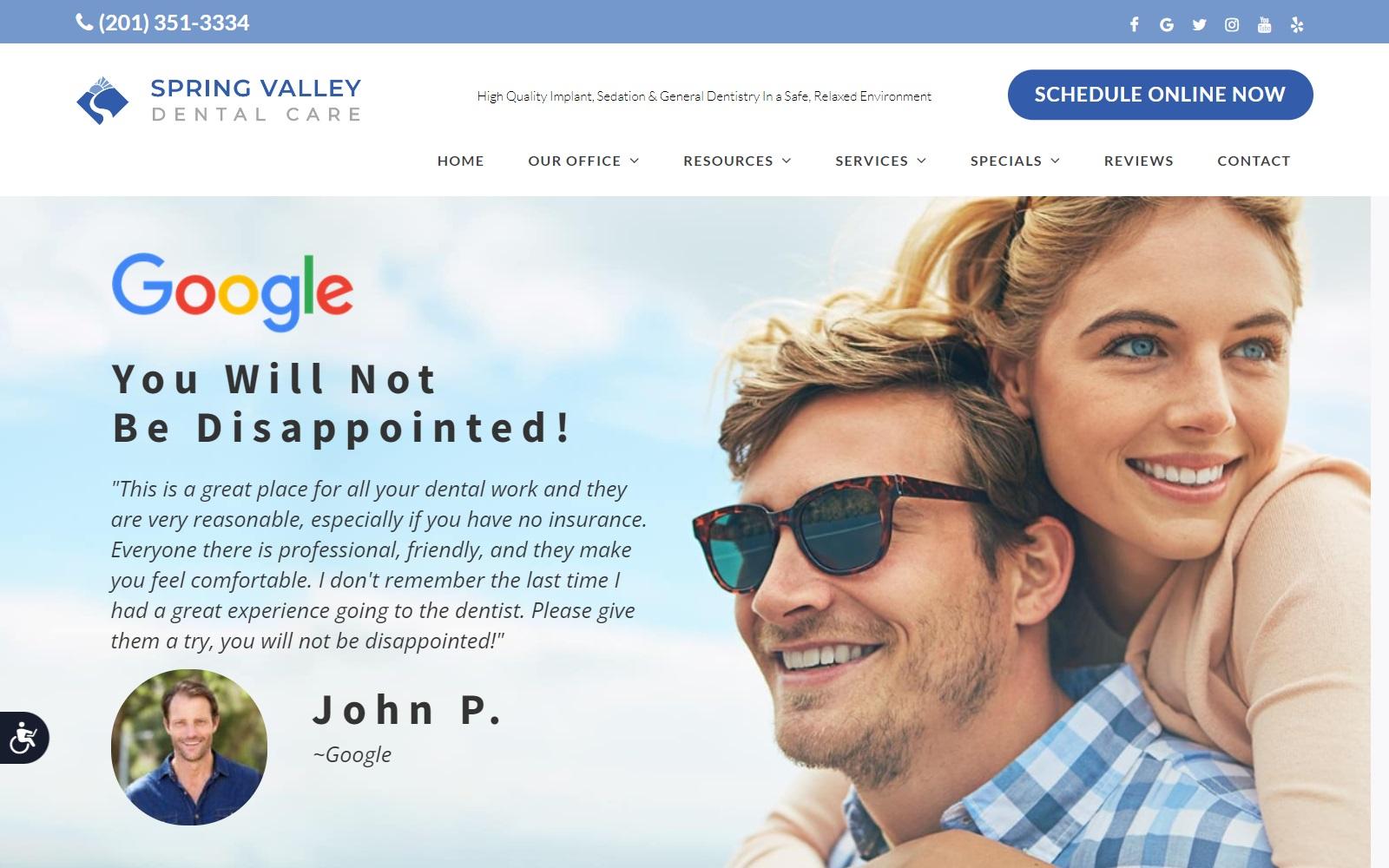 Spring Valley Dental Care screenshot