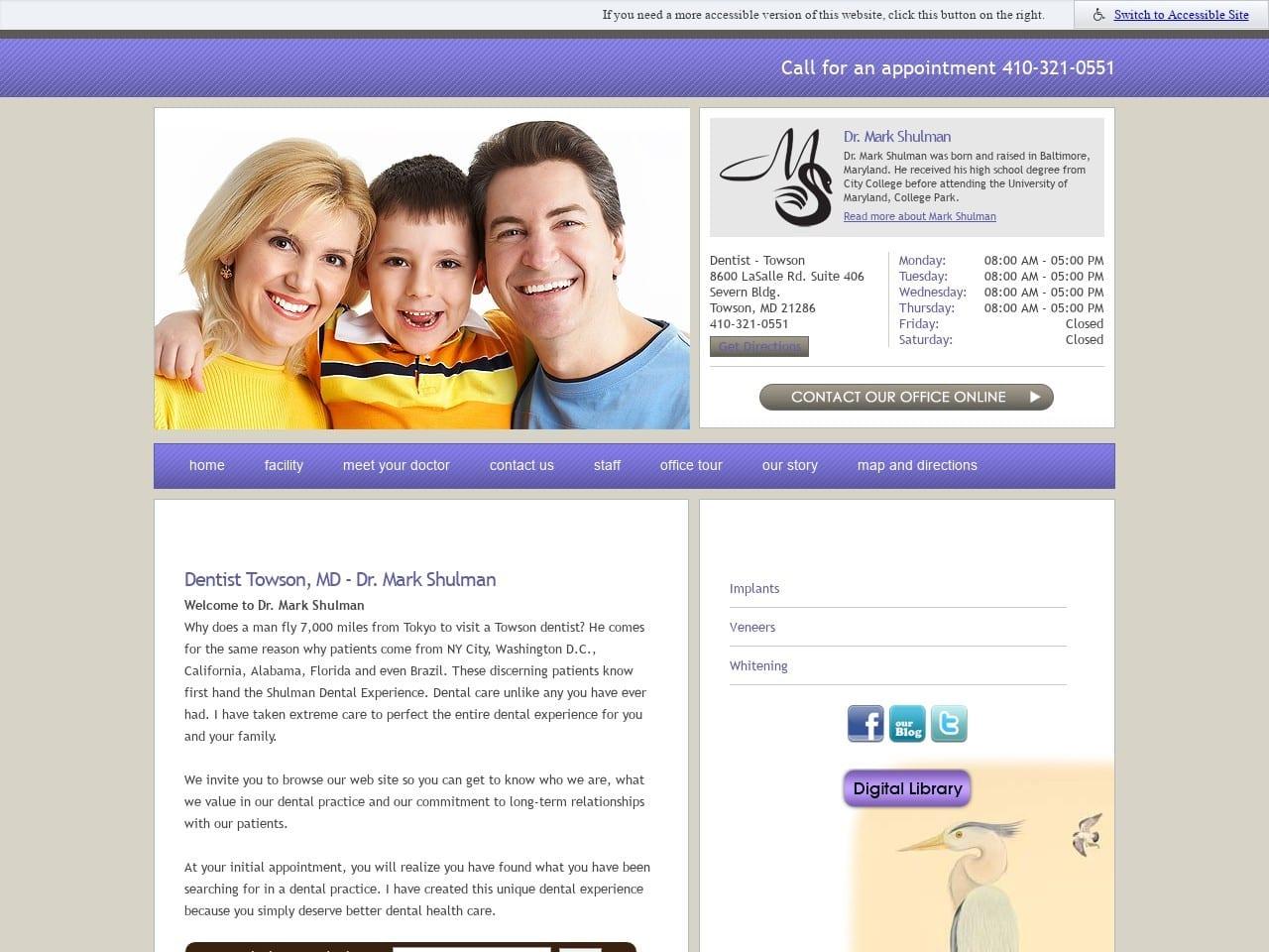 Mark Shulman DDS screenshot