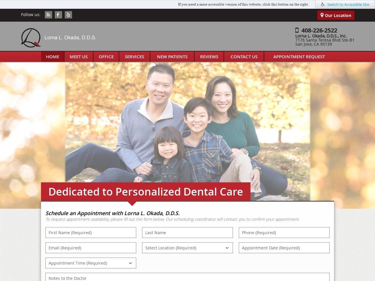Lorna L Okada DDS screenshot