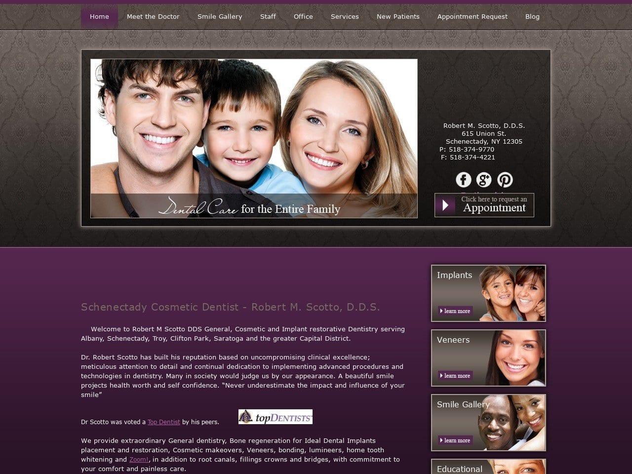 Robert M. Scotto DDS PC screenshot