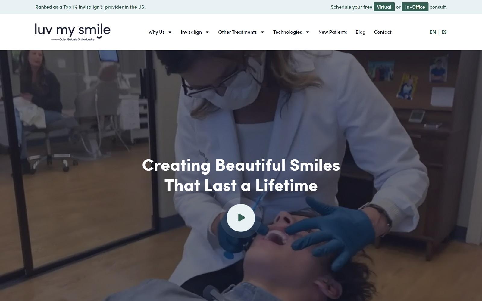 Cater Galante Orthodontics screenshot