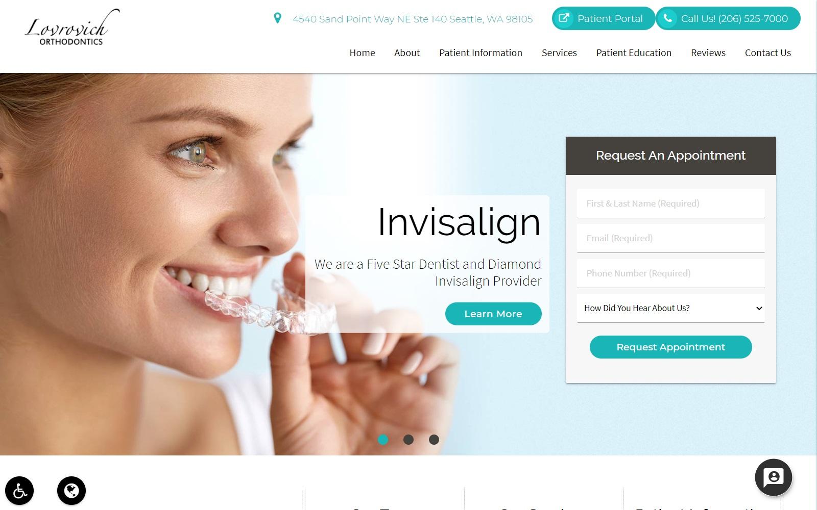Lovrovich Orthodontics screenshot
