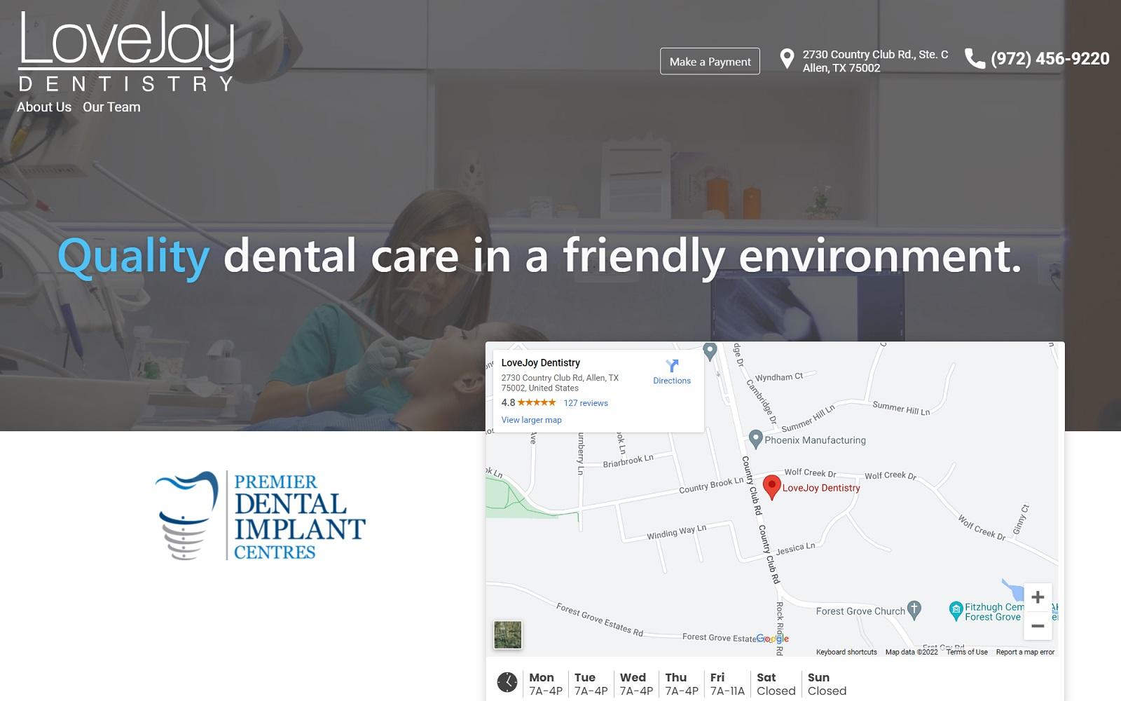 LoveJoy Dentistry screenshot
