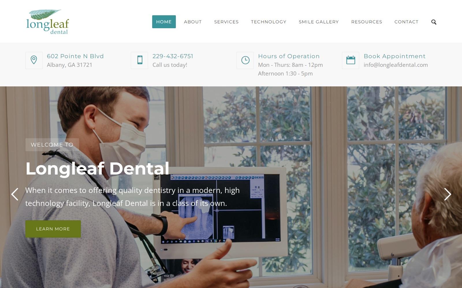 Longleaf Dental screenshot