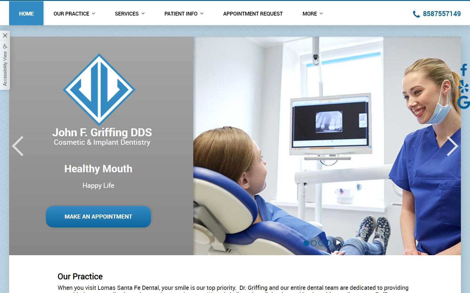 Lomas Santa Fe Dental screenshot