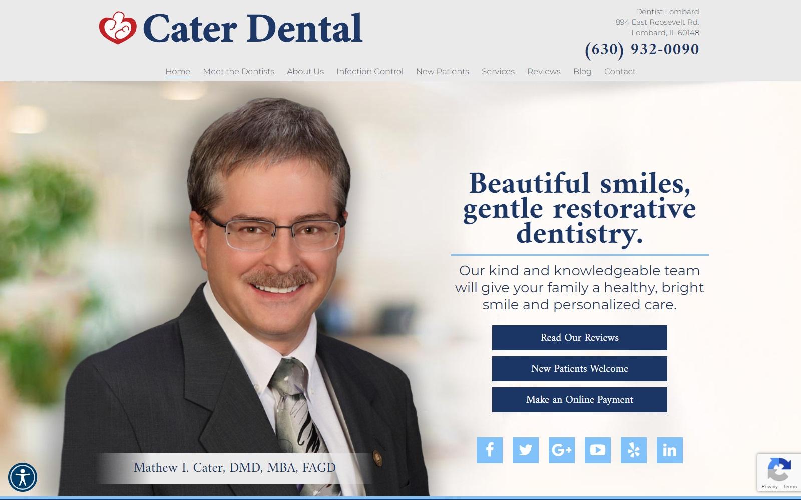 Dr. Mathew I. Cater DMD screenshot