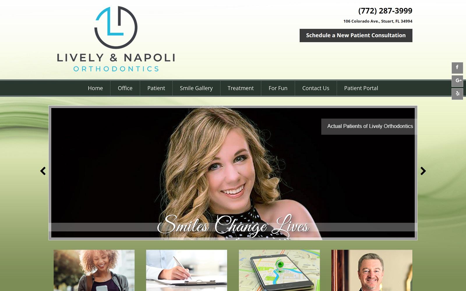 Lively & Napoli Orthodontics screenshot