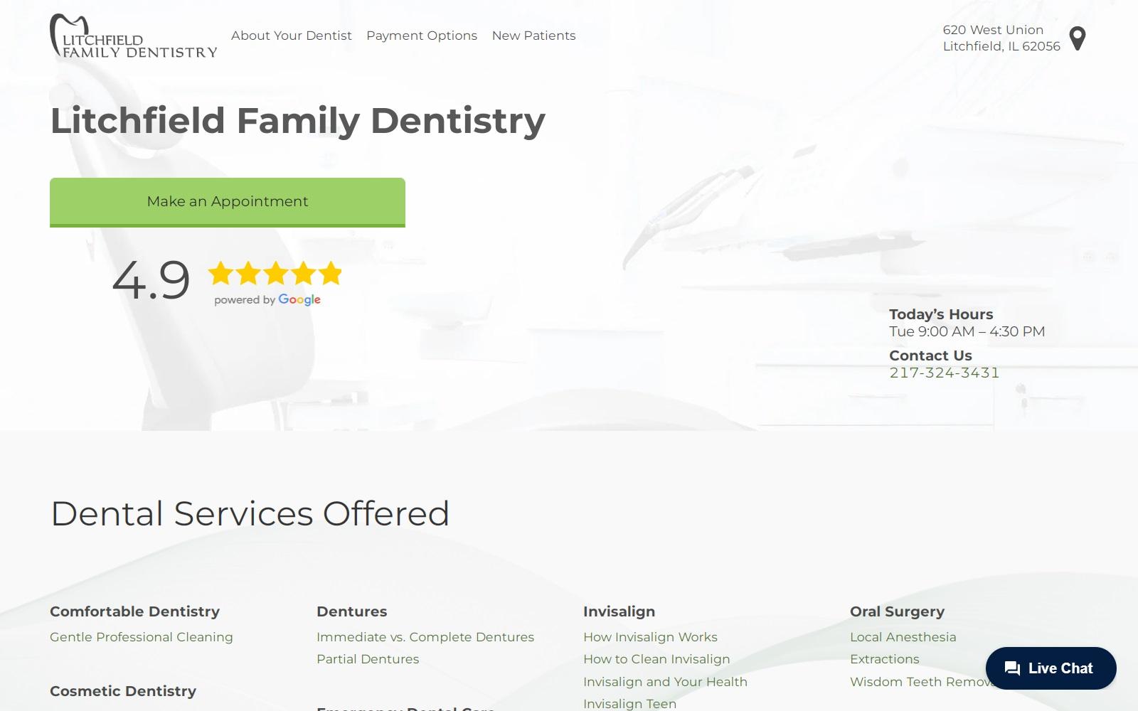 Litchfield Family Dentistry screenshot
