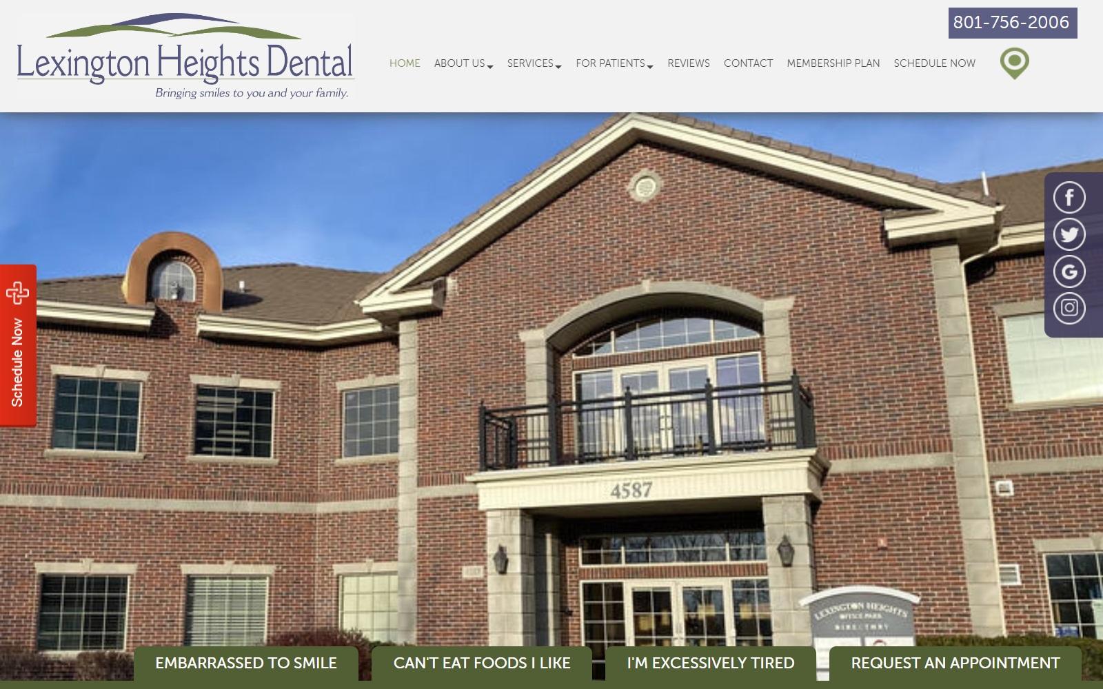 Lexington Heights Dental screenshot