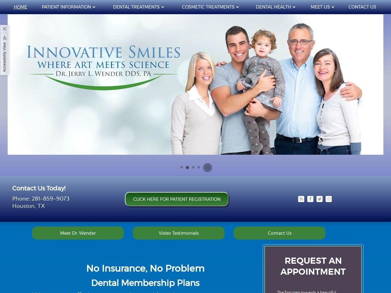 Jerry L. Wender DDS screenshot