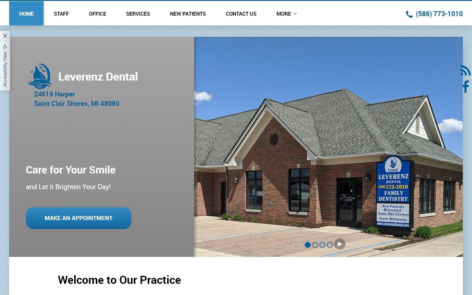 Leverenz John R DDS screenshot