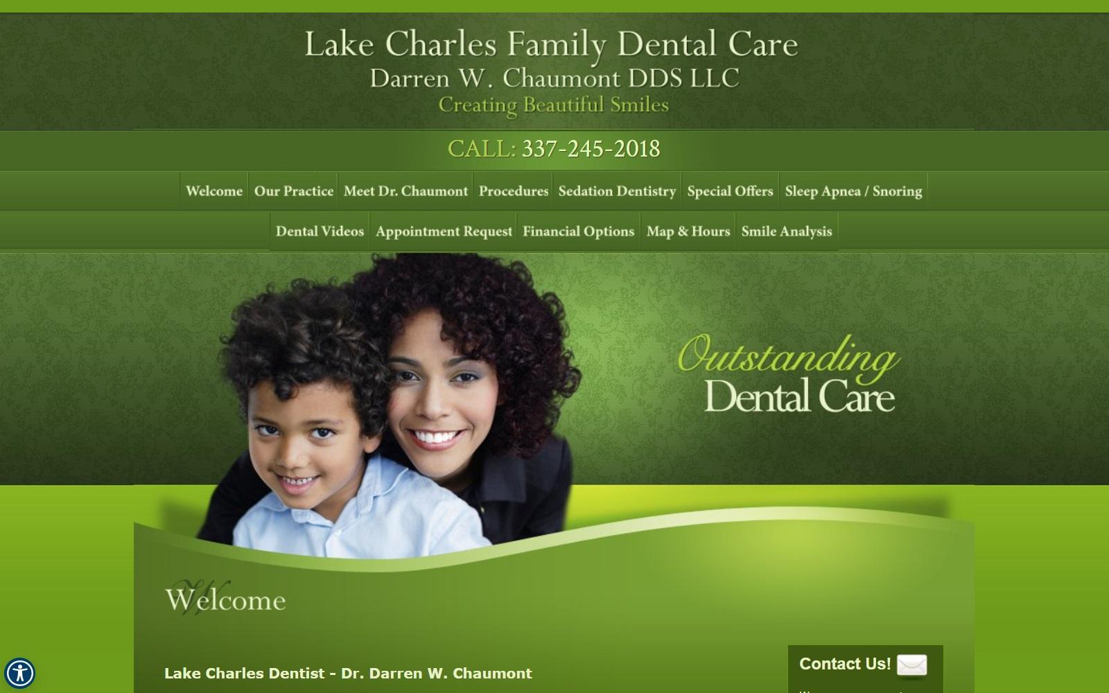 Lake Charles Family Dental Care screenshot