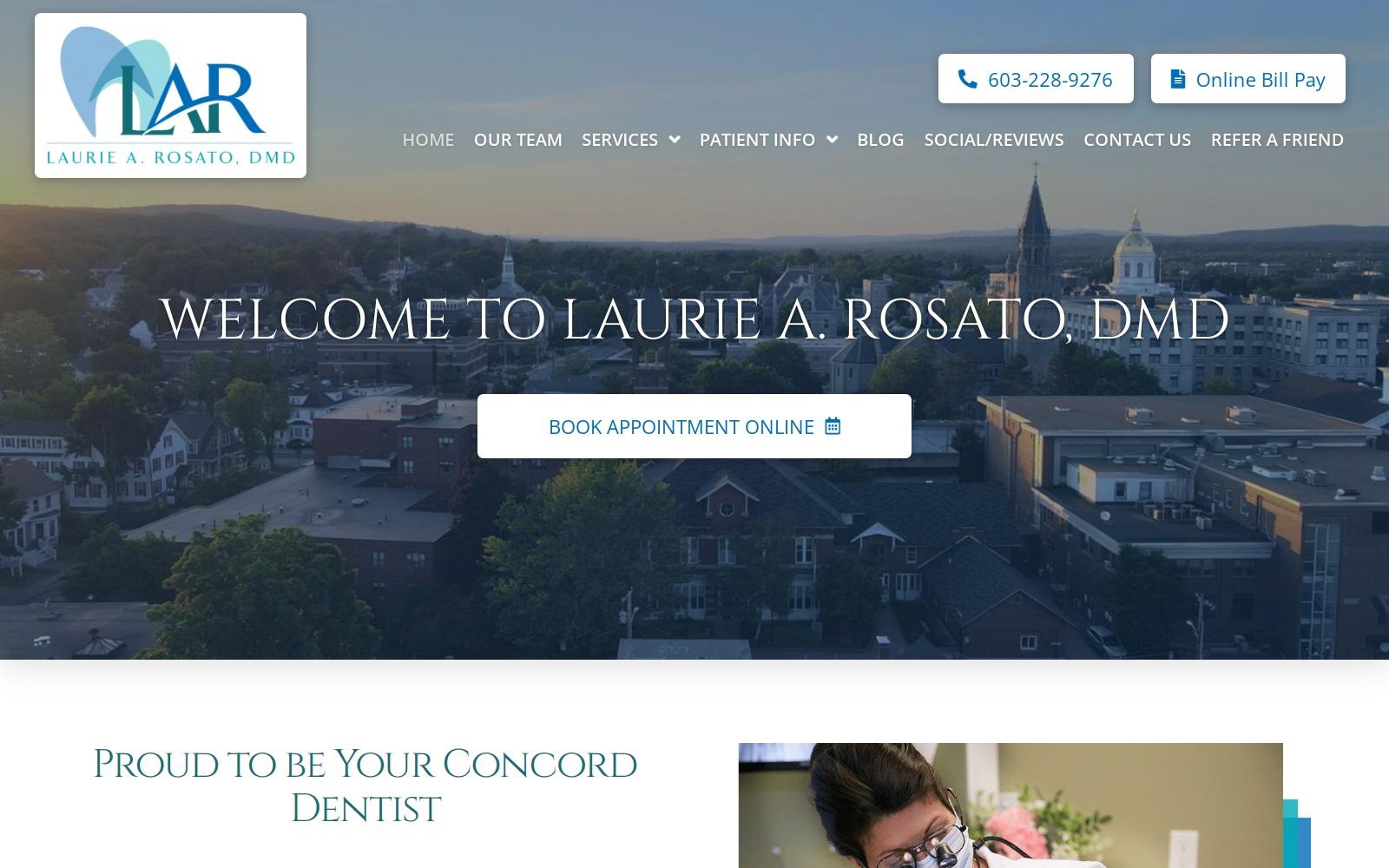 Laurie A. Rosato DMD PLLC screenshot