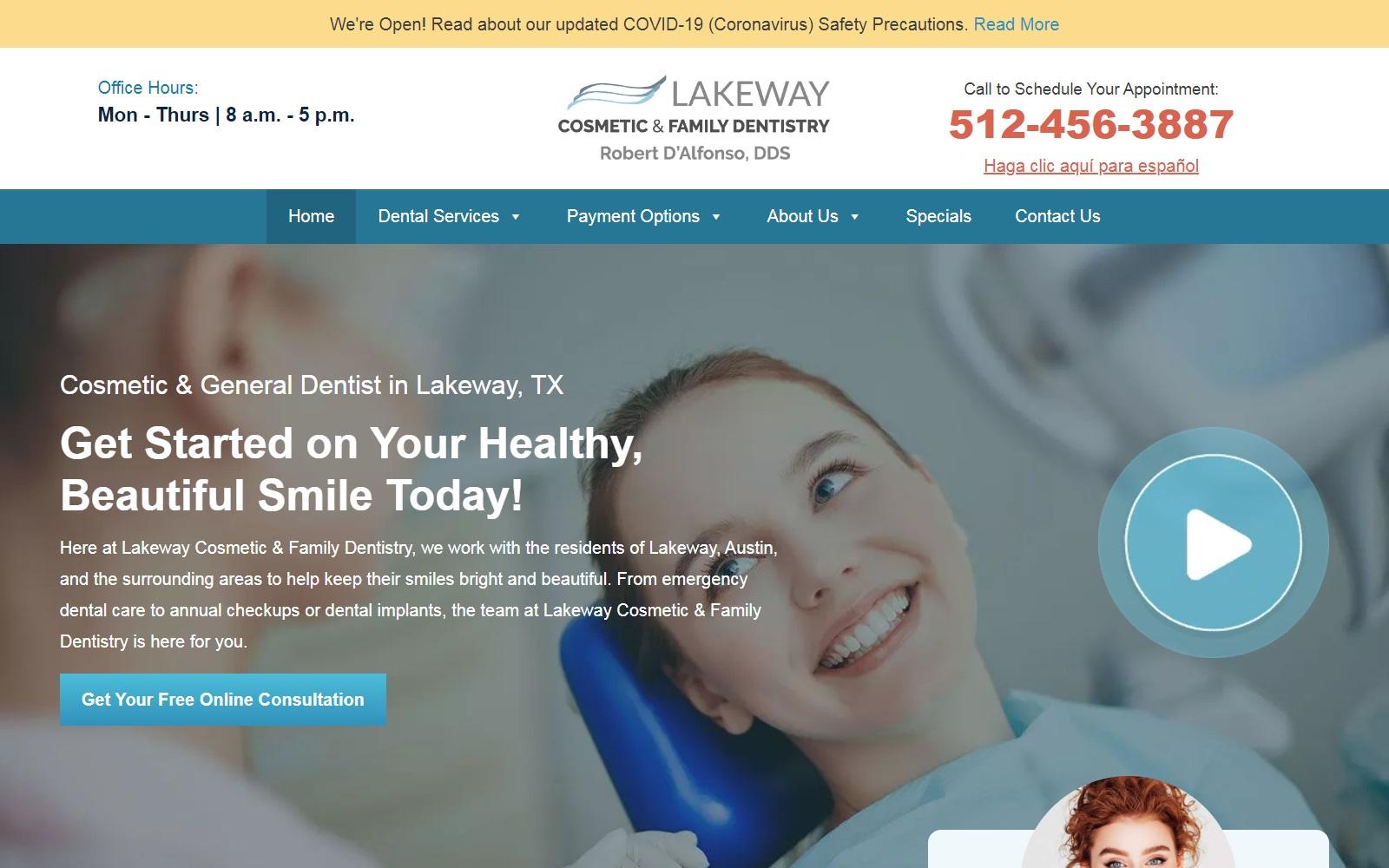 Lakeway Cosmetic Dentistry screenshot