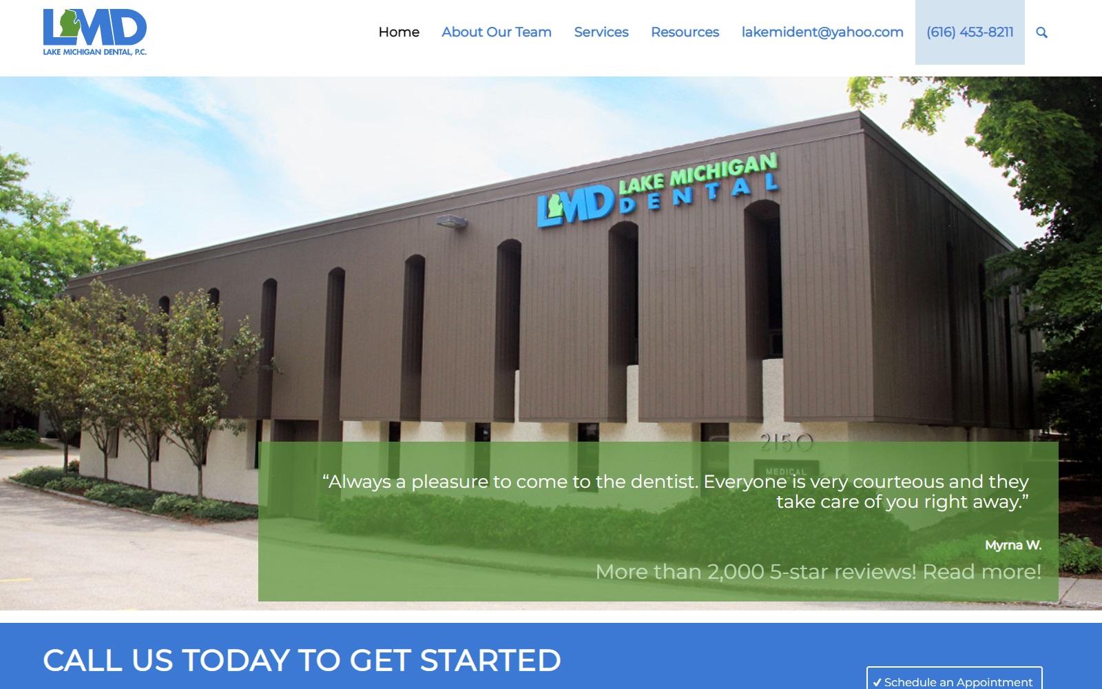 Lake Michigan Dental screenshot